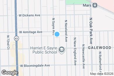 Map image of the property - 1939 N Sayre Ave