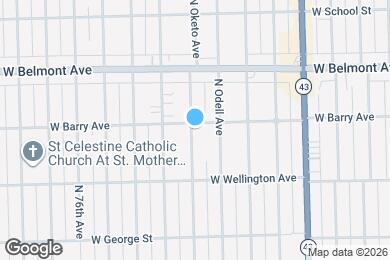 Map image of the property - 7359 W Barry Ave