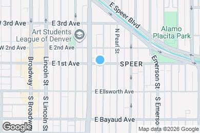 Map image of the property - 424 E 1st Ave