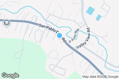 Map image of the property - 5210 San Pablo Dam Rd