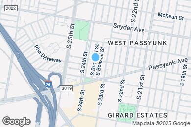 Map image of the property - 2307 S Bucknell St