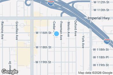 Map image of the property - 11626 Cedar Ave.