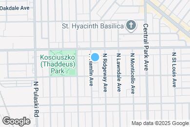 Map image of the property - 2727 N Hamlin Ave