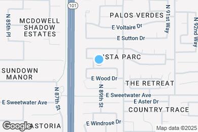 Map image of the property - 8900 E Surrey Ave
