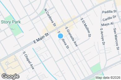 Map image of the property - 101 S Cordova St