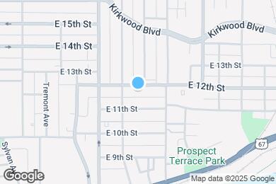 Map image of the property - 1319 E 12th St
