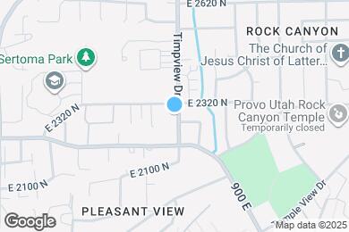 Map image of the property - 2295 Timpview Dr