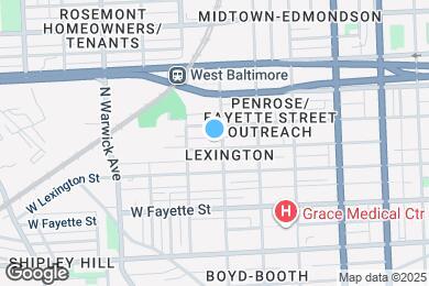 Map image of the property - 2206 Penrose Ave