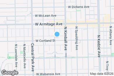 Map image of the property - 3430 W Cortland St