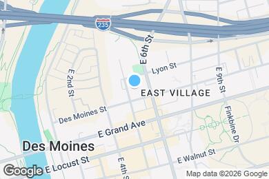 Map image of the property - 609 E 5th St