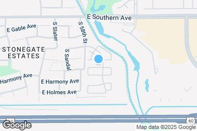 Map image of the property - 5836 E Hoover Ave