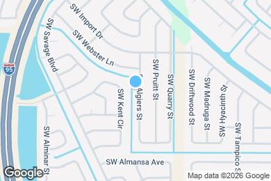 Map image of the property - 2110 SW Algiers St