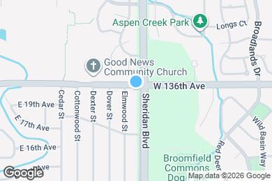 Map image of the property - 13581 Sheridan Blvd