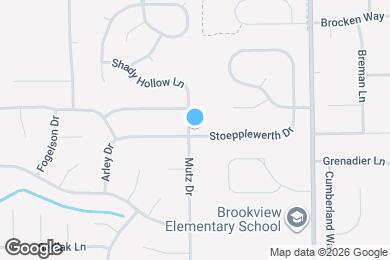 Map image of the property - 1733 Mutz Dr