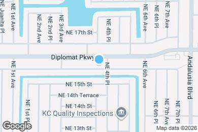 Map image of the property - 401 NE 15th Terrace