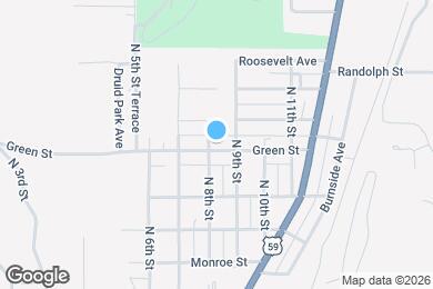 Map image of the property - 805 Green St