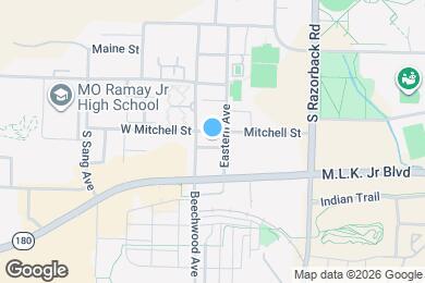 Map image of the property - 1632 W Venus St