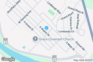 Map image of the property - 627 S Wayne St