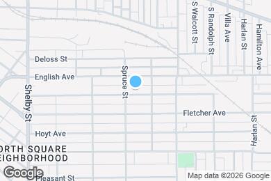 Map image of the property - 1520 Spann Ave