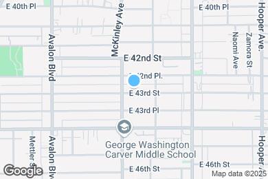 Map image of the property - 887-887 1/2 E 43rd Street