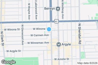 Map image of the property - 5108 N Broadway St