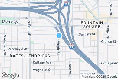 Map image of the property - Newly Remodeled 3BR/1.5BA Townhome - Bates Hendricks