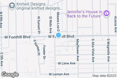 Map image of the property - 630 W Foothill Blvd