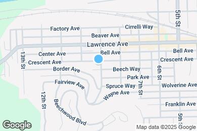 Map image of the property - 901 Crescent Ave