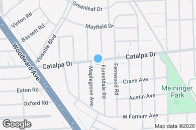 Map image of the property - 1409 Catalpa Dr
