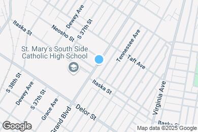 Map image of the property - 4654 S Grand Blvd