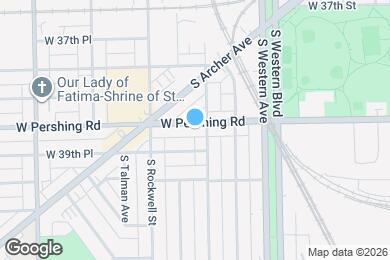 Map image of the property - 2513 W Pershing Rd