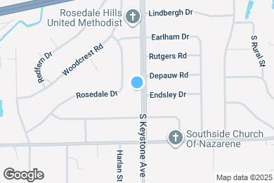 Map image of the property - 4626 S Keystone Ave