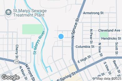Map image of the property - 421 N Walnut St