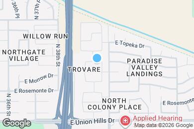 Map image of the property - 3929 E Wescott Dr