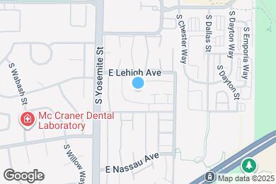 Map image of the property - 3806 S Yosemite St