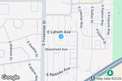 Map image of the property - 9163 E Mansfield Ave