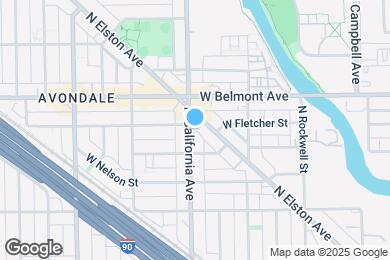 Map image of the property - 3121 N California Ave