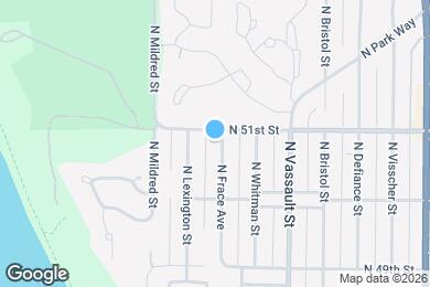 Map image of the property - 5036 N Frace Ave