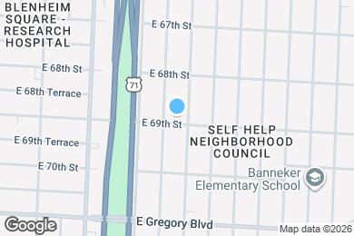 Map image of the property - 2912 E 69th St