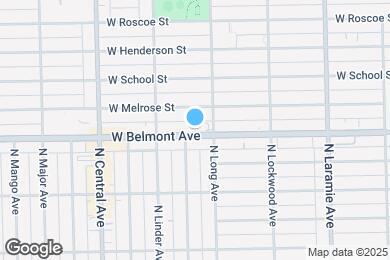 Map image of the property - 5418 W Belmont Ave