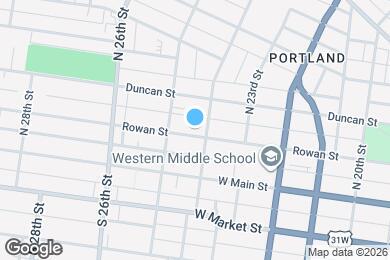 Map image of the property - 2409 Rowan St