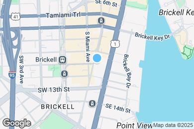 Map image of the property - 1050 Brickell Ave