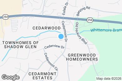 Map image of the property - 405 Cedarvalley Dr