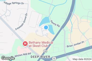 Map image of the property - Deep River Pointe Apartments