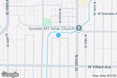 Map image of the property - 5343 N 62nd St