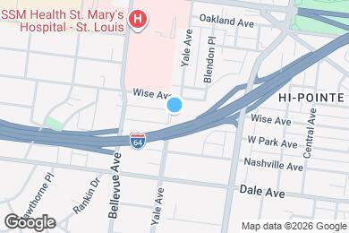 Map image of the property - 1204 Yale Ave