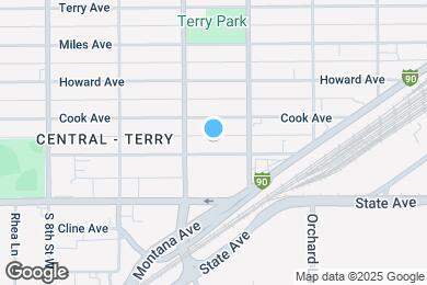 Map image of the property - 527 1/2 Saint Johns Ave