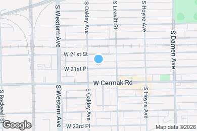 Map image of the property - 2238 W 21st Pl