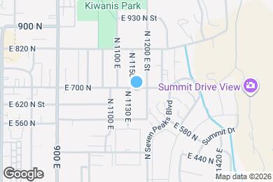 Map image of the property - 1166 E 700 N