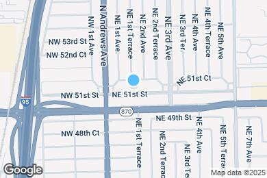 Map image of the property - 151 NE 51st St
